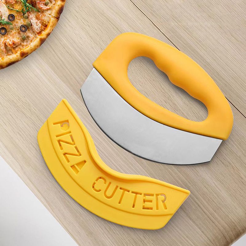 Pizza Knife; Knife; Equipped With Sharp Stainless Steel Blade; Easy To Clean; Is Also A Safe Pizza Slicing Machine; With The Blade Cover - JM Variety Store